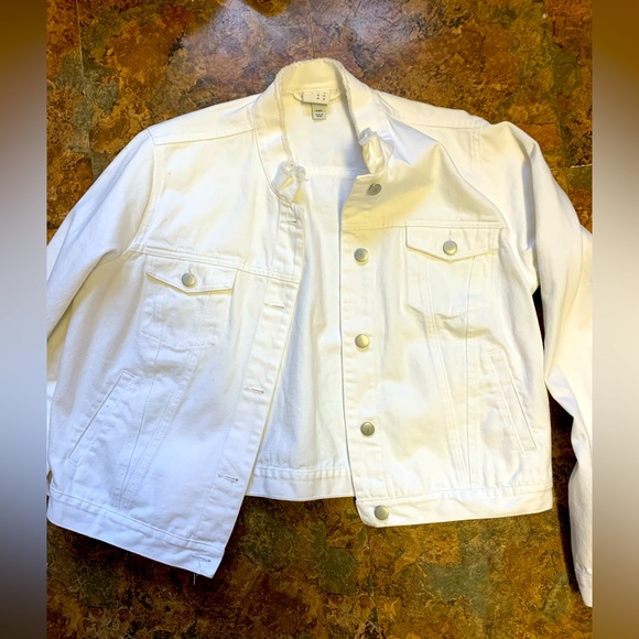 a new day Jackets & Blazers - White jean jacket, size xxl fits like large. A New Day brand